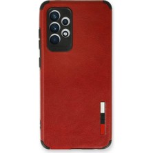 Senson Samsung Galaxy A33 5g Kılıf Loop Deri Silikon - Kırmızı