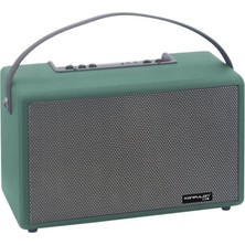 Senson F32 2X50W Sürücülü 2 Adet Mikrofonlu Bt 5.2 Kablosuz Hoparlör - Yeşil