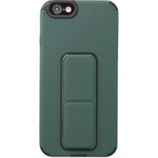 Senson Apple Iphone 6 Kılıf Mega Standlı Silikon - Yeşil
