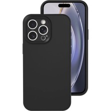 Senson Apple Iphone 16 Pro Kılıf Nano Içi Kadife Silikon - Siyah