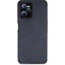 Senson Realme C35 Kılıf Loop Deri Silikon - Lacivert