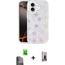 DS LLC Ieg™ iPhone 16 Kılıf Odak Prime - Siyah Bilvis Hayalet Cam Ekran Koruyucu + Siyah Raze Metal Kam