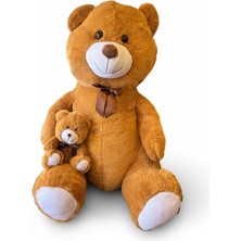 Mercansa 62518 100 cm Yavrulu Ayı Peluş -Hly