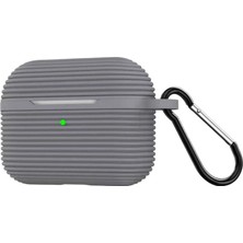 Senson Apple Airpods Pro 3 (3.nesil) Raven Silikon Kılıf - Gri