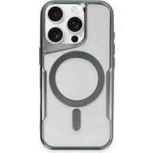 Senson Apple Iphone 16 Pro Kılıf Boyi Magsafe Silikon Kapak - Yeşil