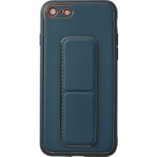 Senson Apple Iphone 7 Kılıf Coco Deri Standlı Kapak - Mavi