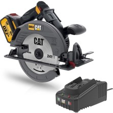 Cat DX53BC 18VOLT 2.0AH Li-Ion 185MM Tek Akülü Kömürsüz Profesyonel Daire Testere