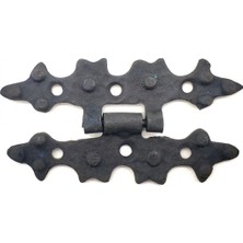 Senson Antika Tarz Dekoratif Pirinç Yıldız Menteşe - 84X44 Mm, Oksit