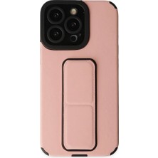 Senson Apple Iphone 13 Pro Max Kılıf Mega Standlı Silikon - Pudra