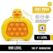 Depomiks Fast Push Hızlı Basma Oyun Konsolu - Işıklı Sesli Ördek Figürlü Pop It Elektronik Stres Oyuncağı