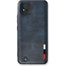 Senson Realme C11 2021 Kılıf Loop Deri Silikon - Lacivert