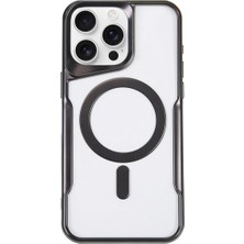 Senson Apple Iphone 16 Pro Max Kılıf Boyi Magsafe Silikon Kapak - Siyah