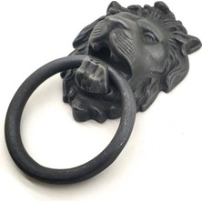 Senson Antika Tarz Dekoratif Pirinç  Kapı Tokmağı, Taktak - 102X130 Mm, Oksit