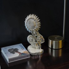 Sleep Nova Kristal Ayçiçeği Dekoratif Biblo – Işıltılı Modern Ev Aksesuarı