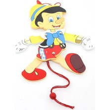 Senson Ahşap Salanan Pinokyo Figürü ALK1196