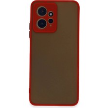 Senson Xiaomi Redmi Note 12 4g Kılıf Montreal Silikon Kapak - Kırmızı
