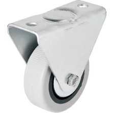 Senson 106 - 50 mm Sabit Kapaklı Gri Pvc Teker