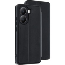 Senson Xiaomi Poco X7 Pro Kılıf Flip Cover - Siyah