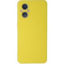 Senson Oppo Reno 7 Lite Kılıf Nano Içi Kadife Silikon - Sarı