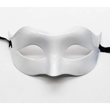 Senson Beyaz Renk Masquerade Kostüm Partisi Venedik Balo Maskesi