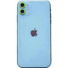 Senson Apple Iphone 11 Neon Fosforlu Kamera Lens - Yeşil