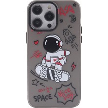 Senson Apple Iphone 14 Pro Max Kılıf Prada Desenli Kapak - Prada Siyah - 1