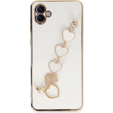 Senson Samsung Galaxy A04E Kılıf Esila Silikon - Beyaz