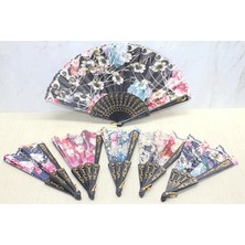 Senson Plastik Çiçek Desenli Yelpaze ALK3571