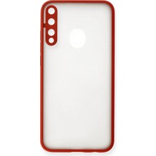 Senson Huawei P40 Lite E Kılıf Montreal Silikon Kapak - Kırmızı