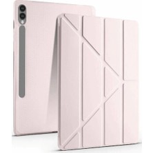 Senson Samsung Galaxy X510 Tab S9 Fe 11 Kılıf Kalemlikli Mars Tablet Kılıfı - Rose Gold
