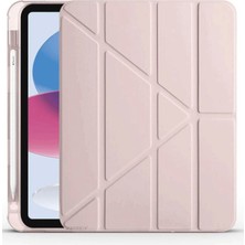 Senson Apple Ipad 2022 10.9 (10.nesil) Kılıf Kalemlikli Mars Tablet Kılıfı - Rose Gold