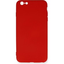 Senson Apple Iphone 6 Plus Kılıf Nano Içi Kadife Silikon - Kırmızı