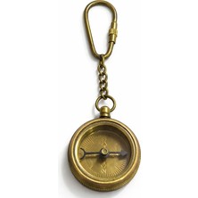 Mercansa Nostaljik Pirinç Pusula Figürlü Anahtarlık