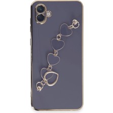 Senson Samsung Galaxy A04E Kılıf Esila Silikon - Gri