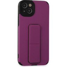 Senson Apple Iphone 14 Plus Kılıf Mega Standlı Silikon - Mor