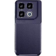 Senson Infinix Gt 20 Pro Kılıf Auto Focus Karbon Kapak - Lacivert