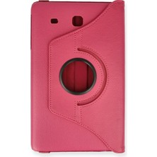 Senson Samsung Galaxy T560 Tab E 9.7 Kılıf 360 Tablet Deri Kılıf - Pembe