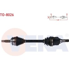 Otoco Toyota Yarıs (P13) 1.4 D-4d A-T/m-T 2011- Komple Aks Sol Ön Uzunluk 657 mm 43420-0D331|434200D331