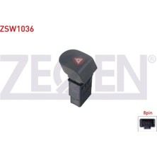 Otoco Renault Kangoo 1998-2008 Flaşör Anahtarı 8 Pin Kırmızı Işık 7700308821