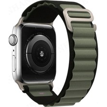 Senson Apple Watch 42MM Mountain Kordon (Saat Değildir) - Siyah-Yeşil