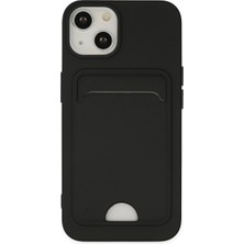 Senson Apple Iphone 14 Plus Kılıf Kelvin Kartvizitli Silikon - Siyah