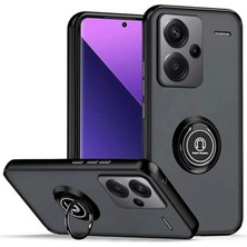 Senson Xiaomi Redmi Note 13 Pro Plus Kılıf Montreal Yüzüklü Silikon Kapak - Siyah
