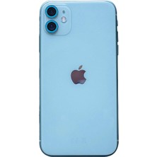 Senson Apple Iphone 11 Neon Fosforlu Kamera Lens - Mavi