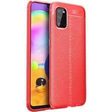 Senson Samsung Galaxy A02S Kılıf Auto Focus Kapak - Kırmızı