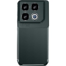 Senson Infinix Gt 20 Pro Kılıf Auto Focus Karbon Kapak - Koyu Yeşil