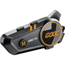 Senson C50 Motosiklet Intercom Kask Kulaklık 1000 Mah Rgb Işıklı Bluetooth Kulaklık IP67