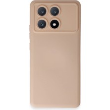 Senson Xiaomi Poco X6 Pro Kılıf Nano Içi Kadife Silikon - Pudra