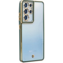 Senson Samsung Galaxy S21 Ultra Kılıf Liva Lens Silikon - Yeşil