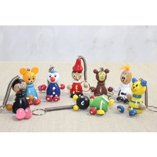 Senson Ahşap Yayli Zıp Zıp Anahtarlik ALK1216