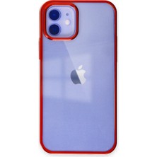 Senson Apple Iphone 12 Kılıf Element Silikon - Kırmızı